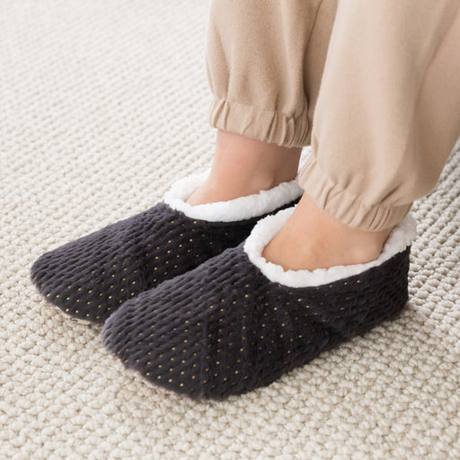 ladies sherpa lined slippers
