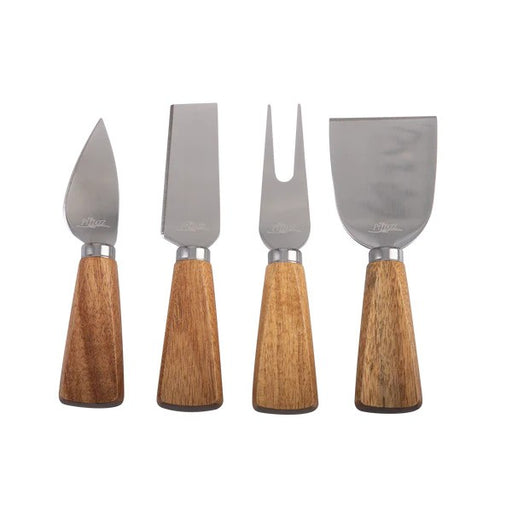 cheese knives with wood handles