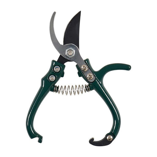 Gardening shears with green handles 