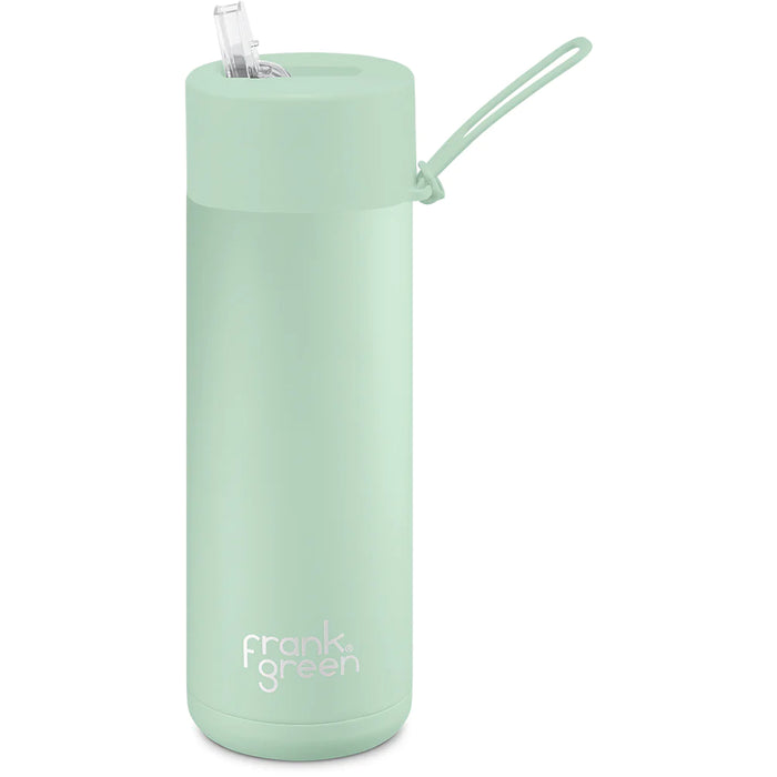 Frank Green 20oz Reusable Bottle with Straw Lid Mint Gelato