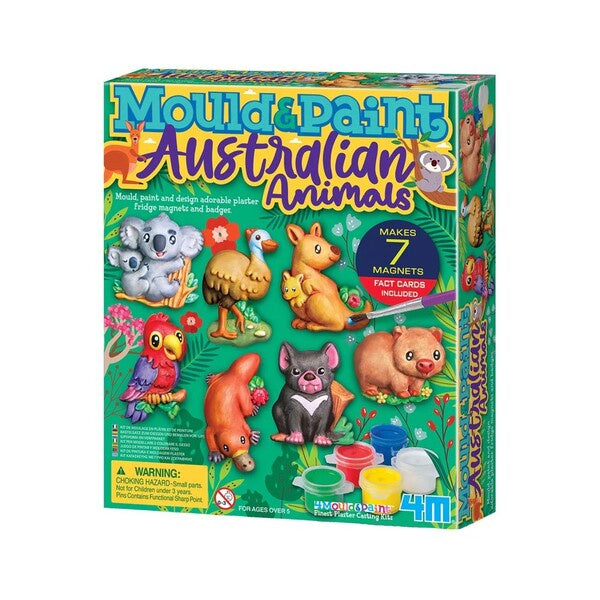 Box of Mould & Paint Australian Animals craft kit souvenir for kids