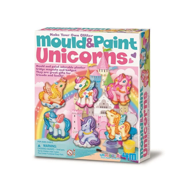 Box of 'Make Your Own Glitter Mould & Paint Unicorns' craft kit 