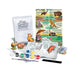 Children's craft kit with animal-themed plaster casts and educational material  