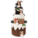 large mouse feast triple tier cake decoartion for christmas decor