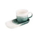 emerald jsmall cup and plate matching set