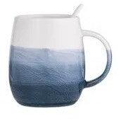 blue mug with spoon boxed gift for ladies