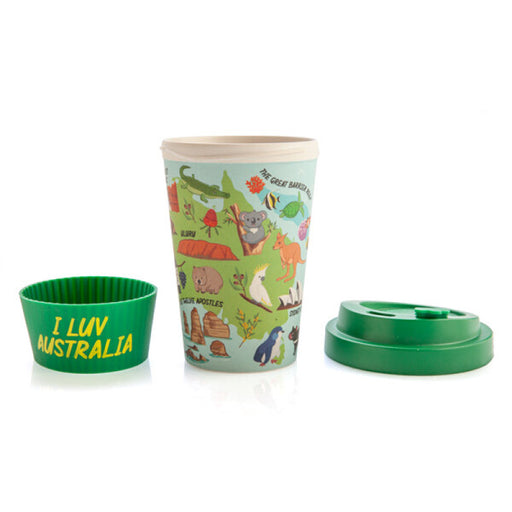 australian themed reusable souvenir  coffee cup