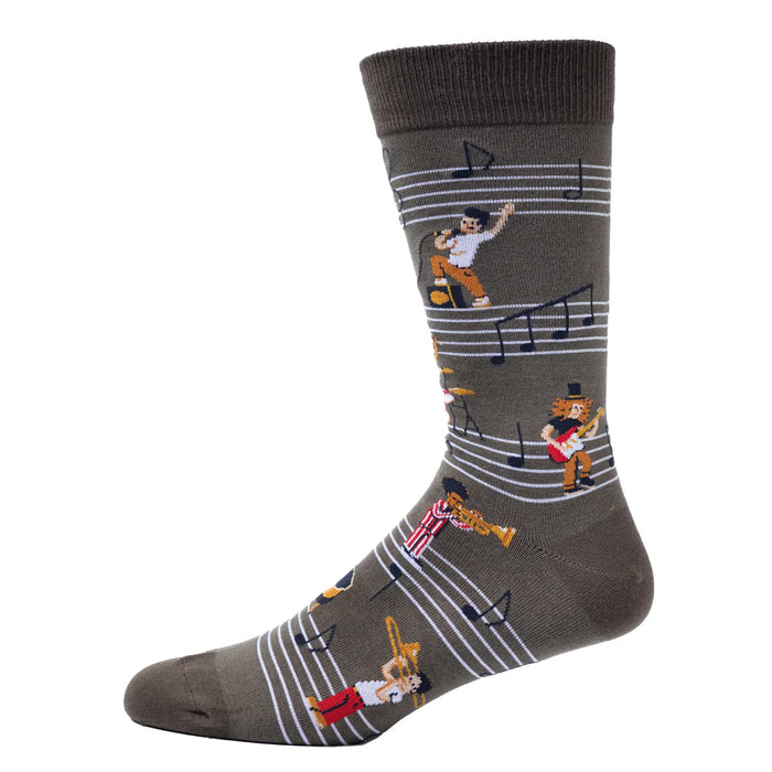 Semi-Tone Deaf Music Socks Mens