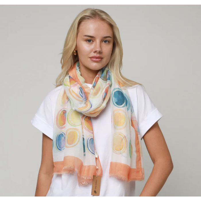 Pip Circle Orange Scarf