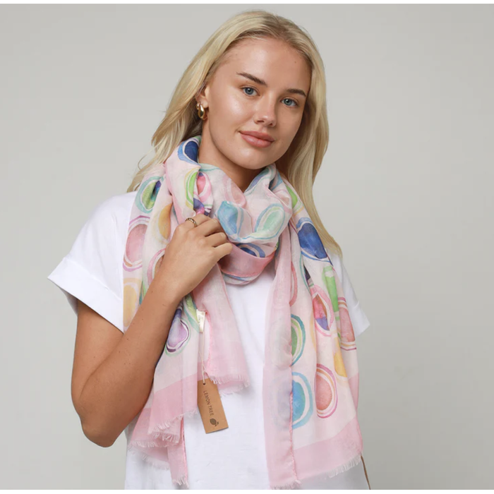 Pip Circle Pink Scarf