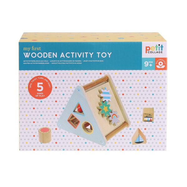 wooden activity toy for baby on sale