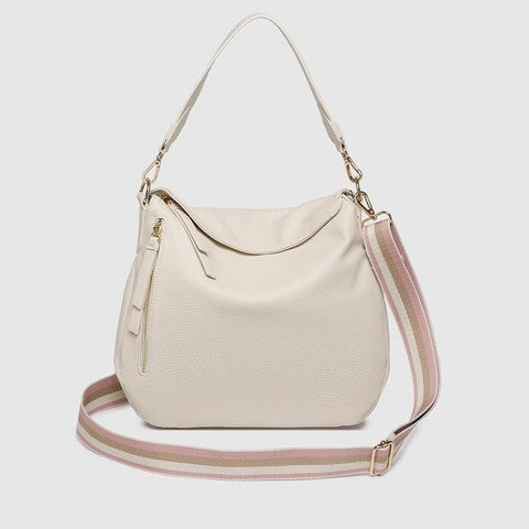 Beige handbag with a strap louenhide nadia