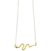 neccklace with gold snake discounted on sale