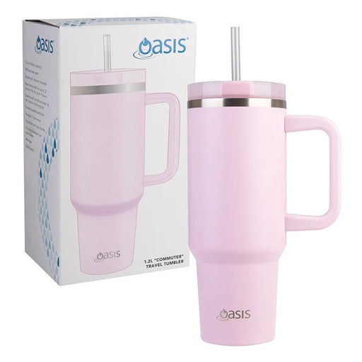 pink water bottle with straw large