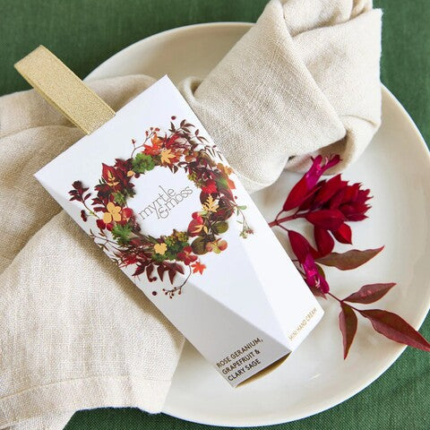 hand cream in chrismtas ornament