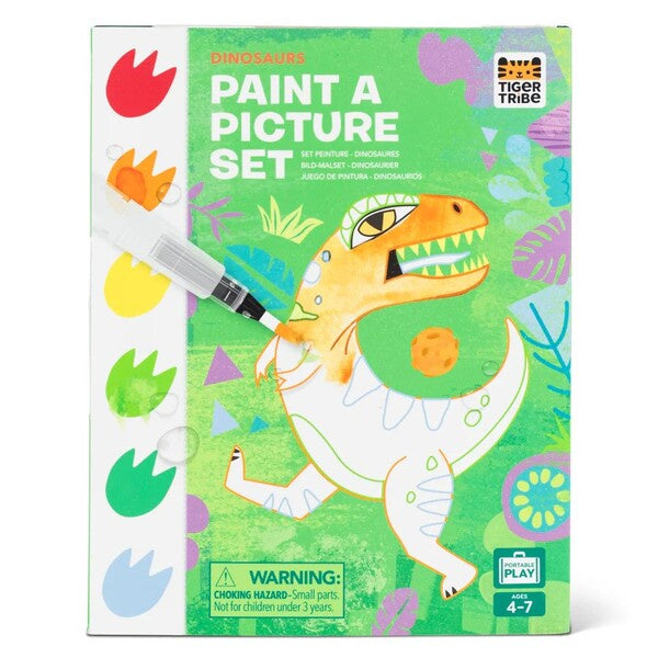 paint a picture dinosaur kids activity