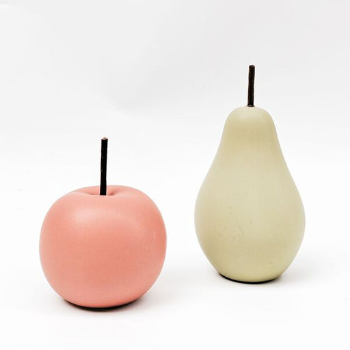 apple and pear ornaments