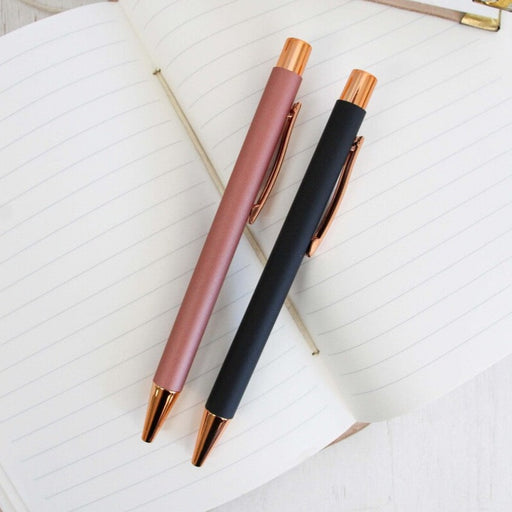 two pens black ink boxed for a gift