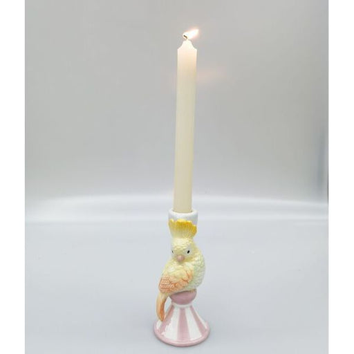 Ceramic bird-shaped candle holder 