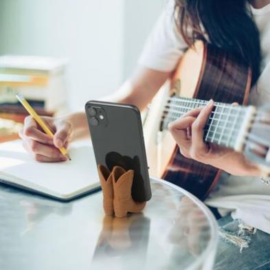 phone stand cow boy boots