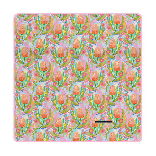 picnic rug paper daisy print