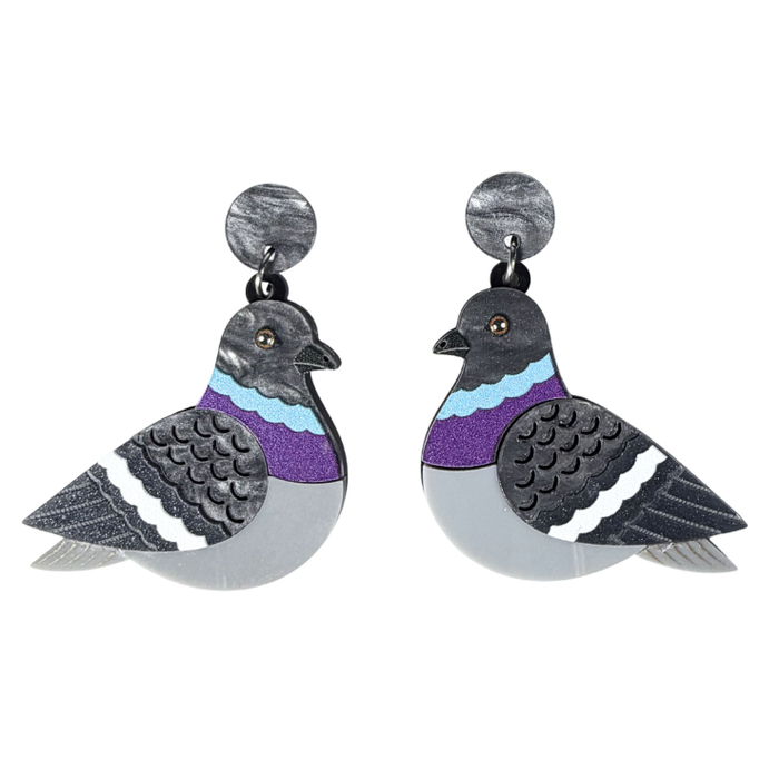 Iris Pigeon Earrings