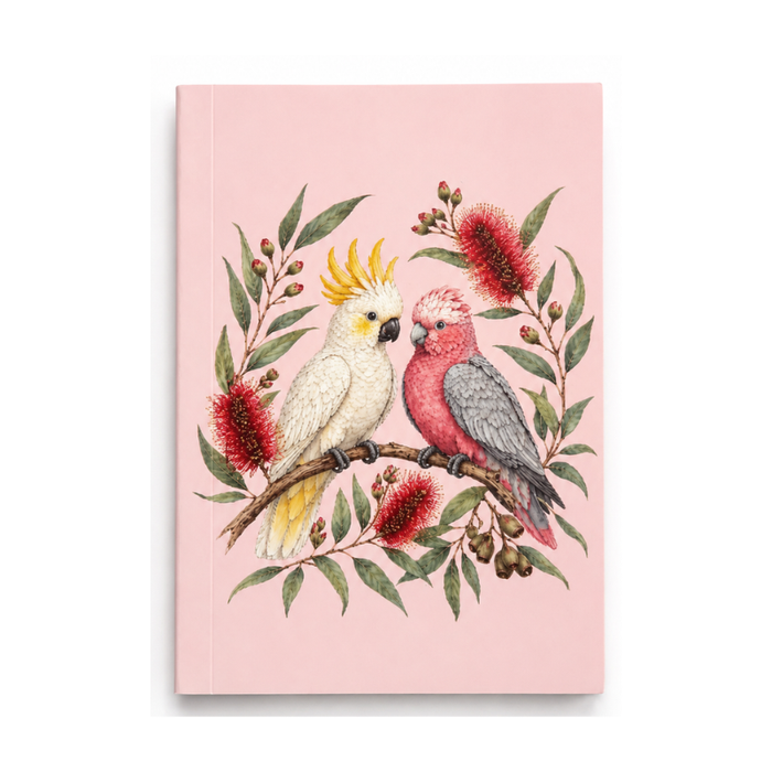 Australian Birds A6 Notebook 80 Pages