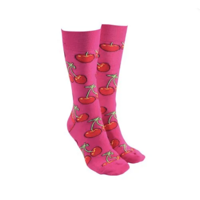Sock Society Cherries Socks Pink
