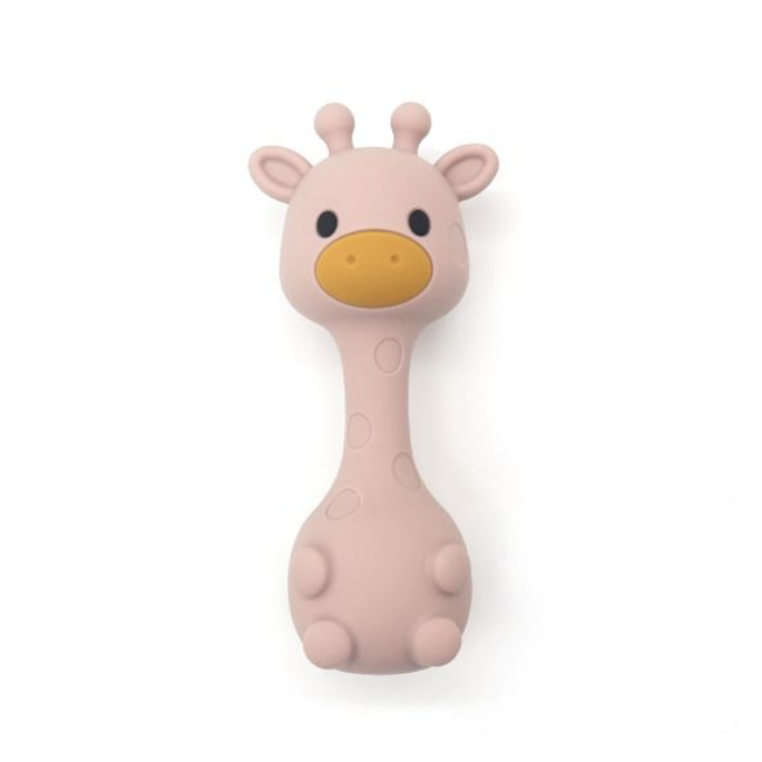 Little Mallow Light Pink Giraffe Rattle & Teether