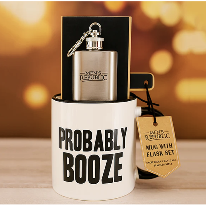 Probably Booze Mug & Flask Set