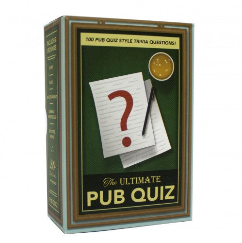 pub quiz cards