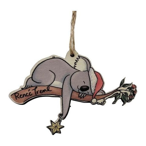 sleeping koala christmas tree decoration australian souvenir