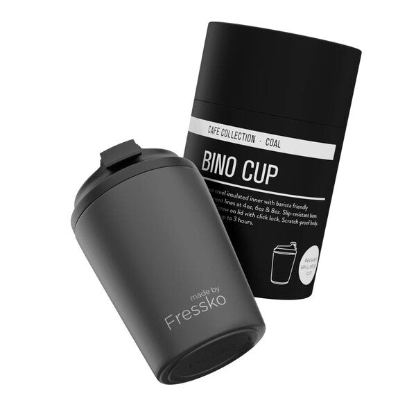 black reuseabe cup for coffee