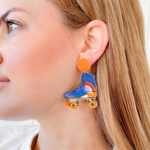 roller skate earrings