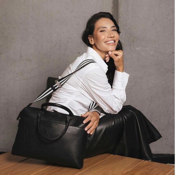 black womens laptop computer handbag