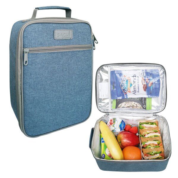 school lunch bag blue