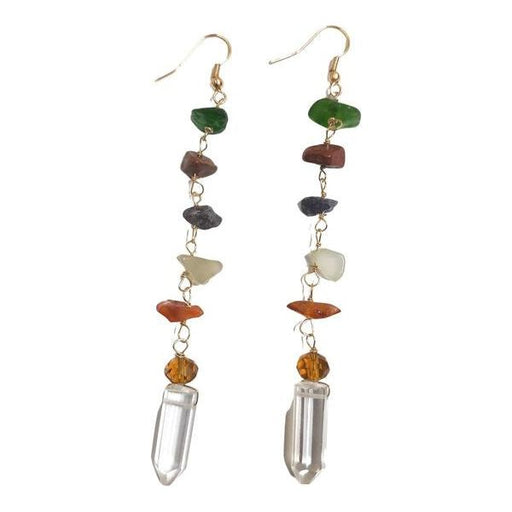 gem drop dangly boho earrings on sale