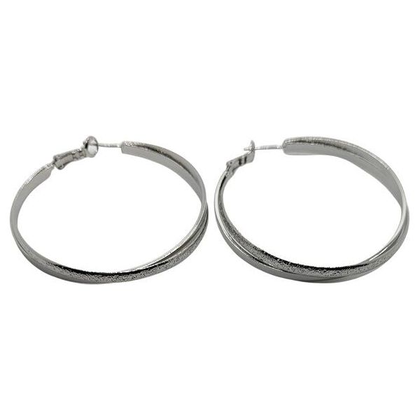 discounted silver hoop earrings