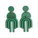 green fashion earrings ladies discounted sale 