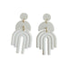 white fashion earrings on sale