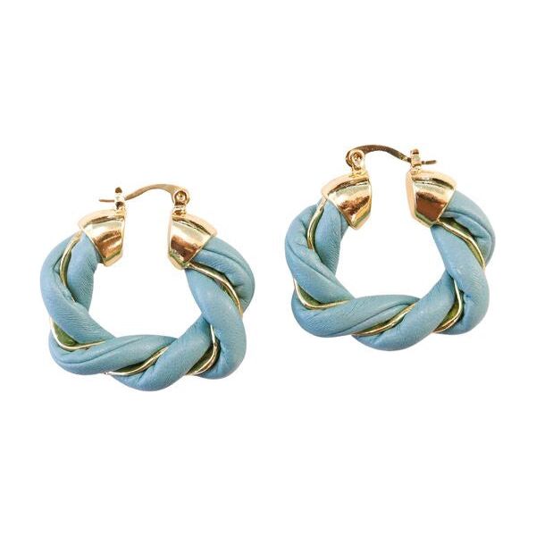 blue gold earrings on sale