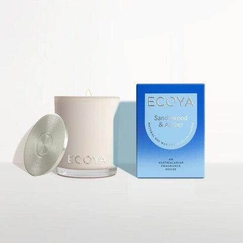 ecoa sandalwood & amber candle new fragrance