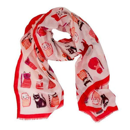 pink cat scarf for summer and spring