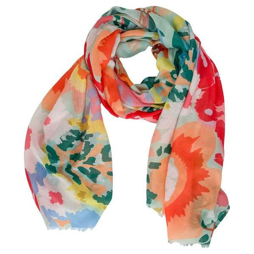 lightweight colourful scarf