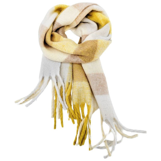 quincey warm winter scarf mustard