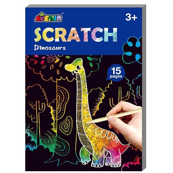 Mini Scratch Book Dinosaurs