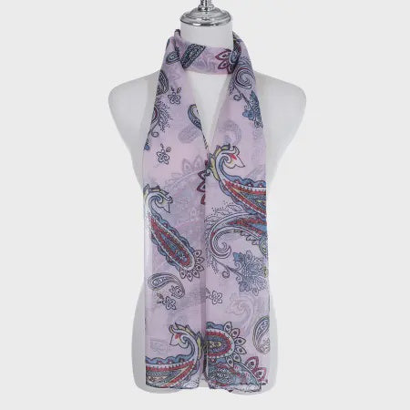 Paisley Soft Pink Scarf