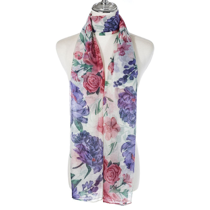 Neve Floral Pink Scarf