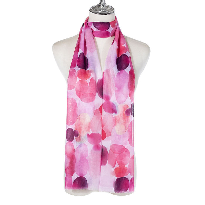 Blaire Spot Pink Scarf