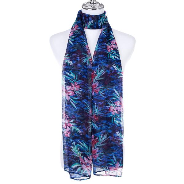 navy floral scarf on sale